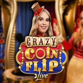 Crazy Coin Flip logo by Evolution at WinLion CasinoCrazy Coin Flip
