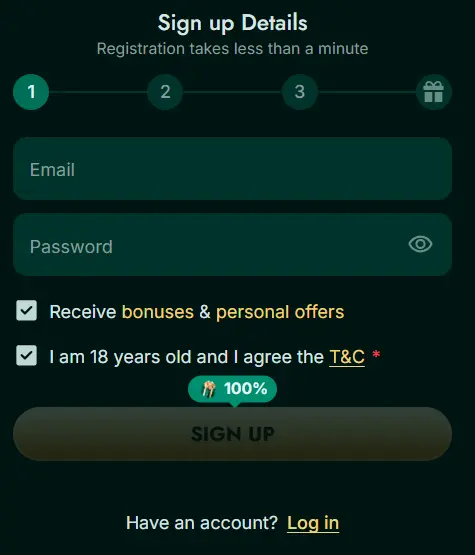 Winlion Casino Canada Registration – Create your account with email and password